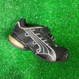 Puma Voltaic 3 Black No Lace Sneakers Boys Toddler Size 5